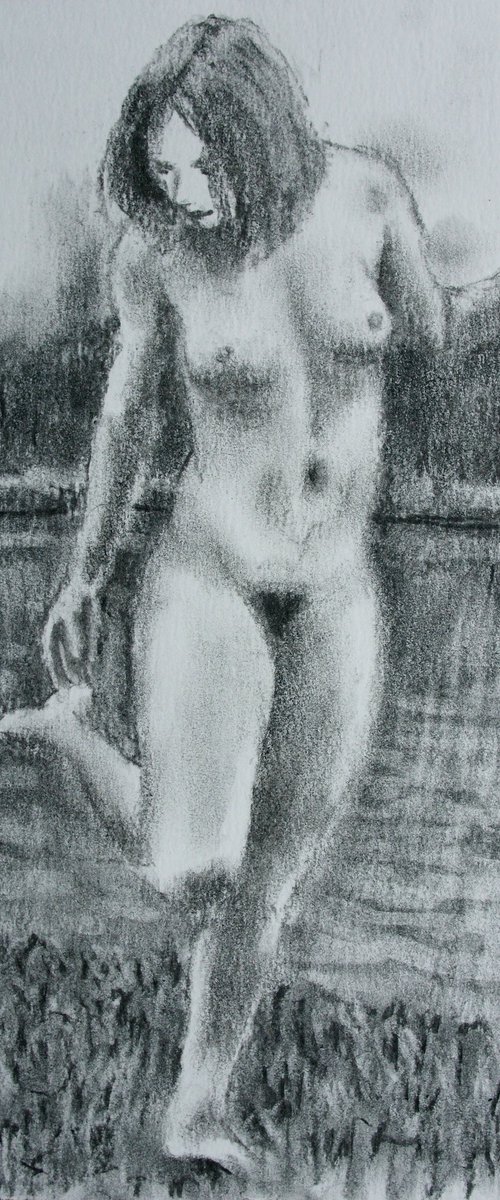 A Sweet Bather FF 55 Charcoal by Juri Semjonov