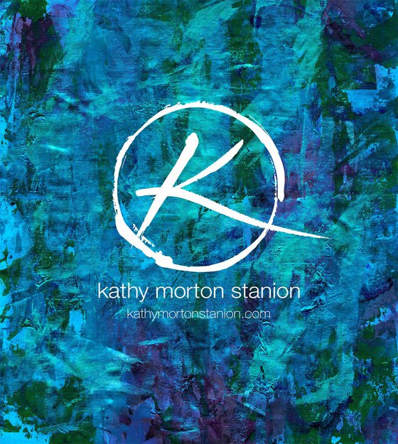 Simple Treasures  - Abstract Painting by Kathy Morton Stanion