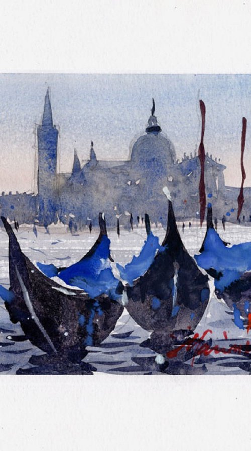 Venice in Blue by Marin Victor