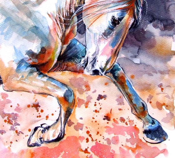 Running horse