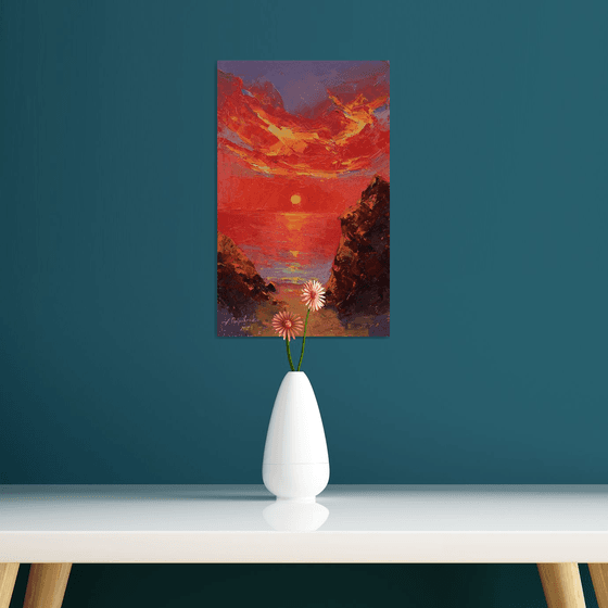 "Sunset in red"