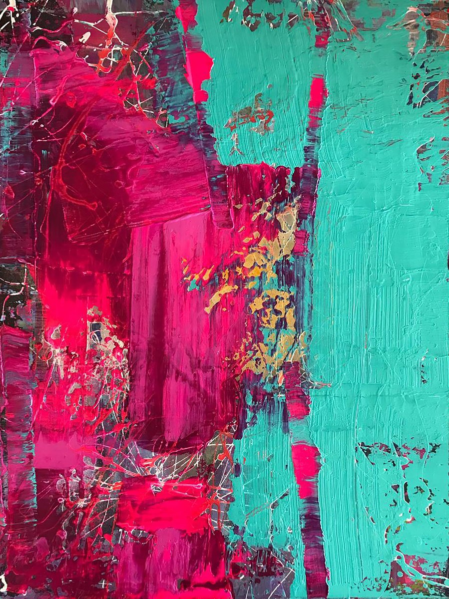 Photorealistic Abstract Acrylic Painting By Olga Melezhik, 20 X 28", Insolent Venus, Original Artwork