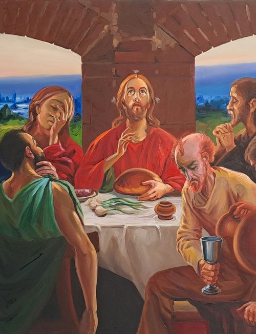 The last supper, reproduction by Neda Krstic