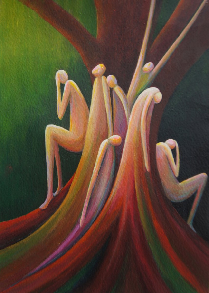 Survival By Karen Wilcox, 8 X 12, Artwork For Sale On Artfinder
