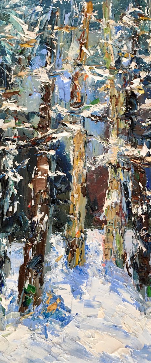 Winter forest by Vilma Gataveckienė