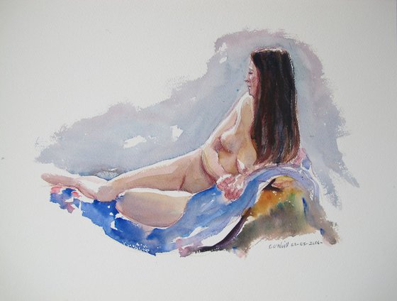 Reclining female nude