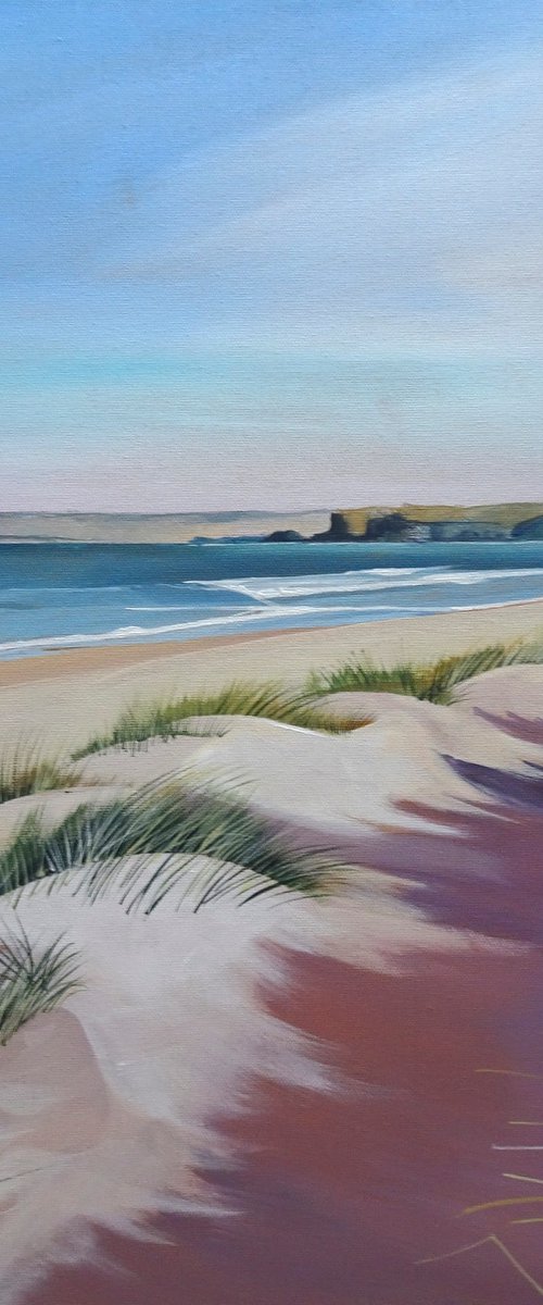Landscape Portrush Strand Northern Ireland by Joseph Lynch
