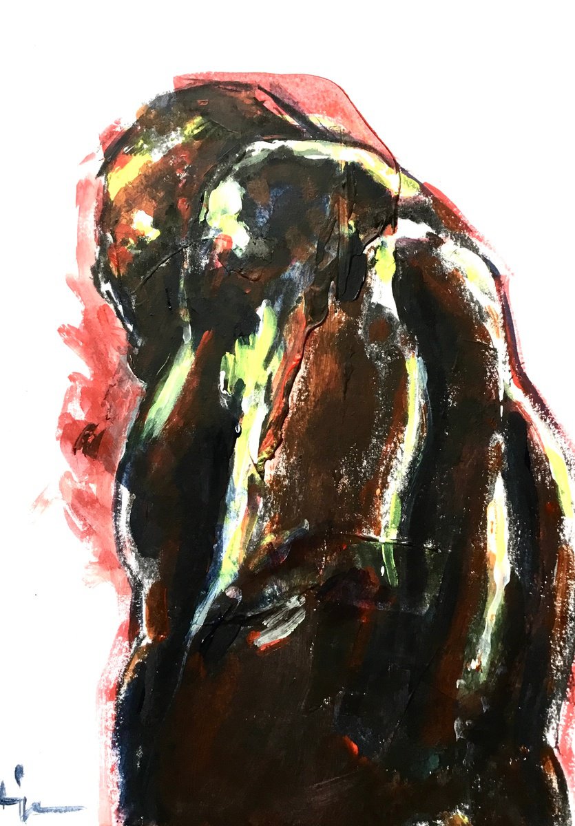 Combat #2 By Dominique Deve, 8 X 11, Artwork For Sale On Artfinder