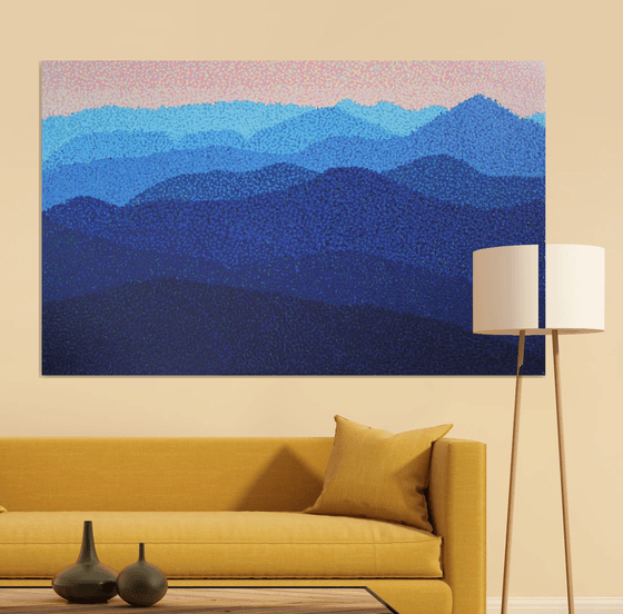 Mountains  /  ORIGINAL ACRYLIC PAINTING