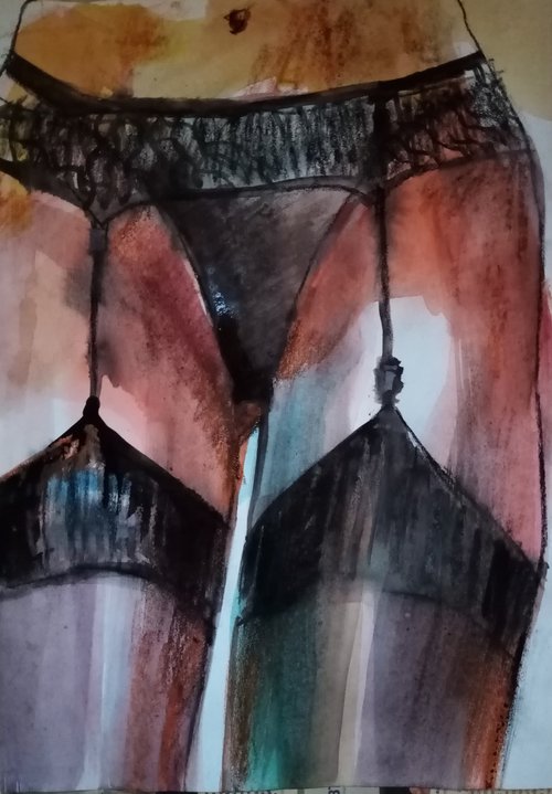 Stockings Close-up 2 by Oxana Raduga