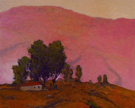 Pink Mountain at Dusk