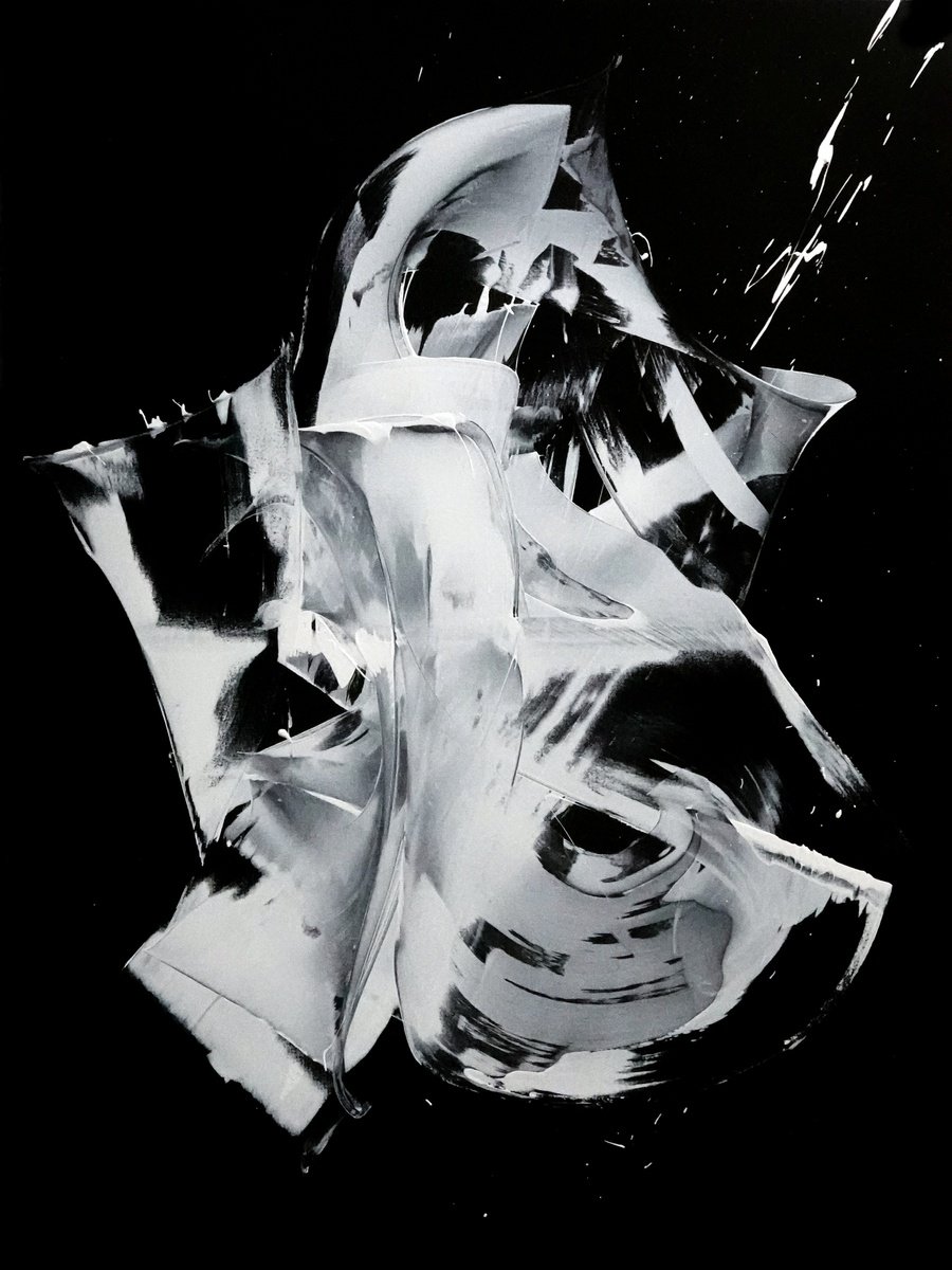 Expressive Abstract Acrylic Painting By Newel Hunter, 36 X 48", Infinite Flow, Original Artwork