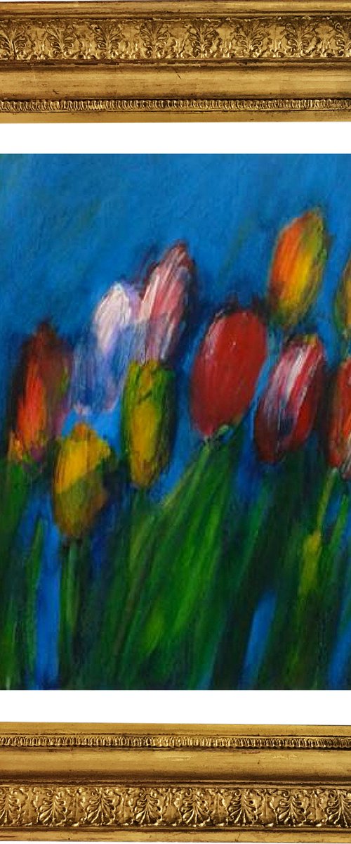 Garden Tulips III by Jan Rippingham