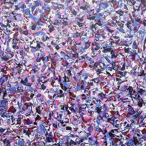 Abstract Synapses - Amethyst Twilight #4 by Lucy Moore