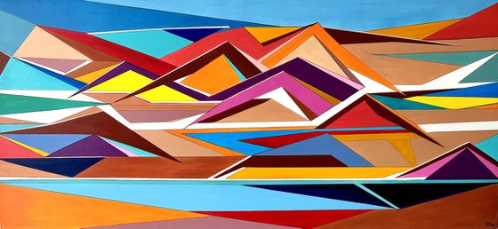 Geometric Desert- Extra larg