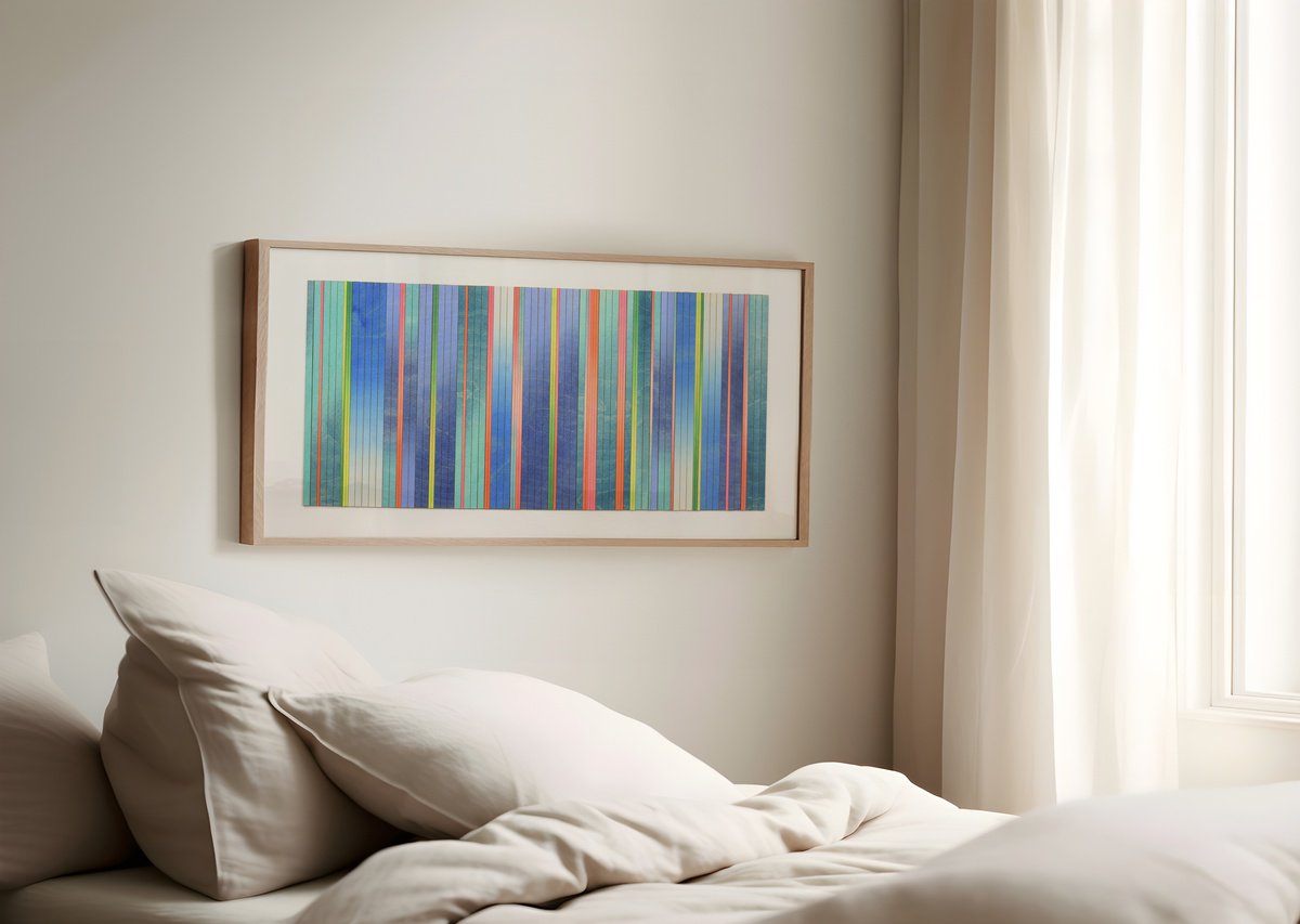 Blue Ombre By Amelia Coward, 31 X 16, Artwork For Sale On Artfinder