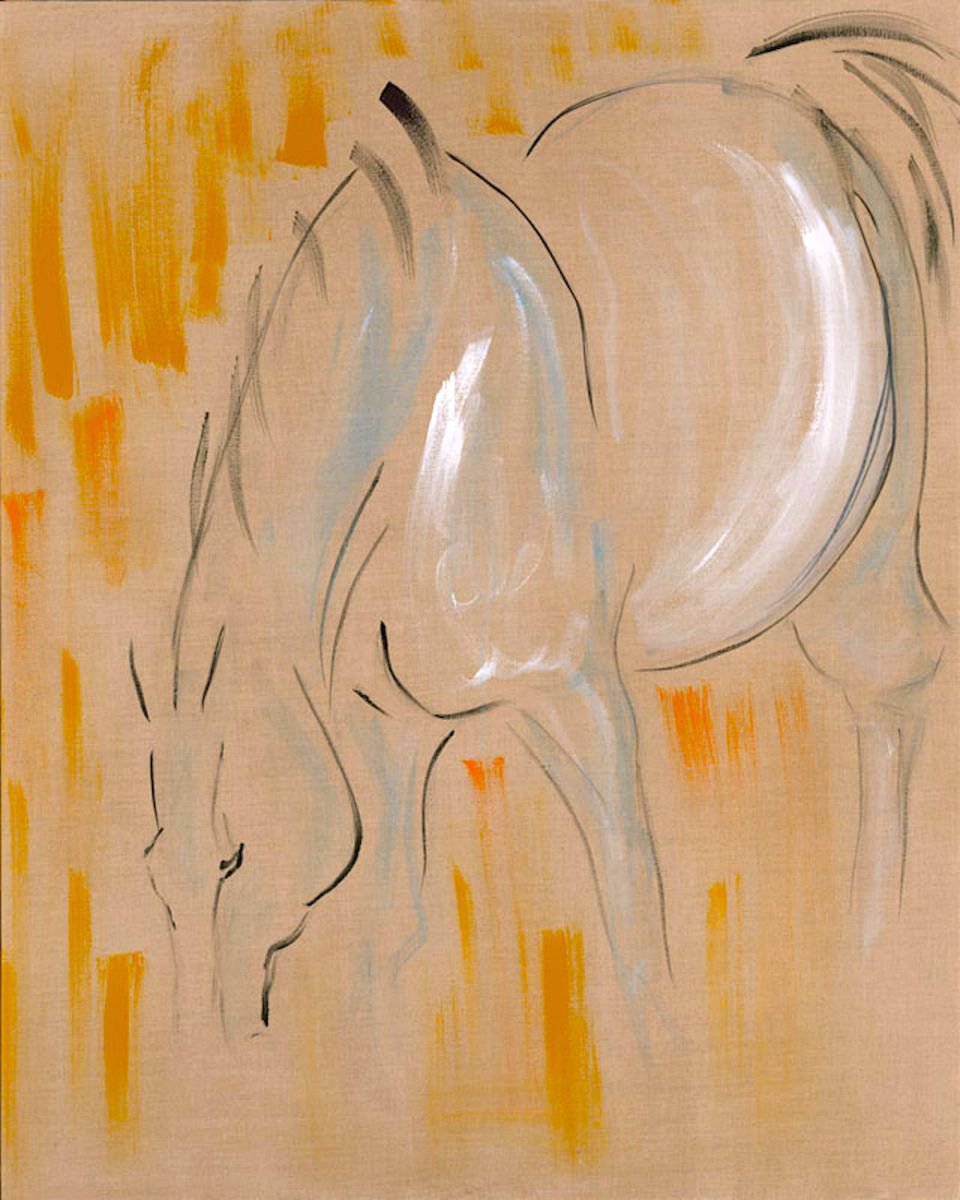 Grazing Horses by Donna Bernstein