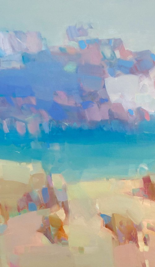 Seashore, Original oil painting, Handmade artwork, One of a kind by Vahe Yeremyan