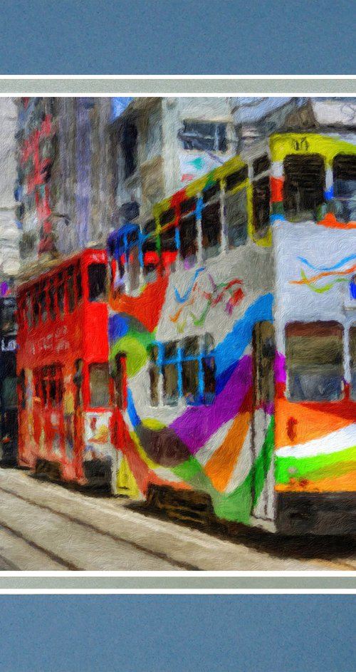 Hong Kong Trams by Robin Clarke