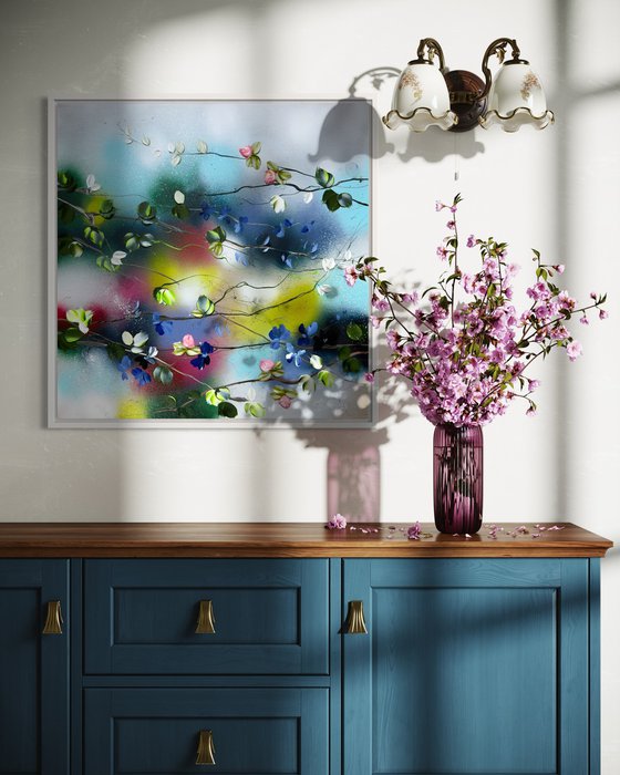 Floral Whirl I
