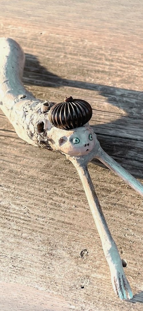 LUNA, offbeat small sculpture by Eleanor Gabriel