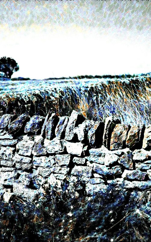 Drystone Wall and tower by Tony Roberts