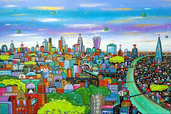 Unique Beautiful View of London (commission)