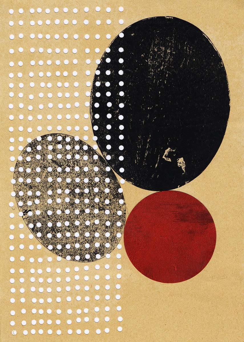 Abstract Collage By Petr Strnad, 11 X 14", Endless Events 10., Original Artwork