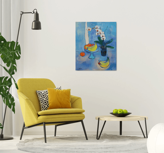 Orchid and Fruits