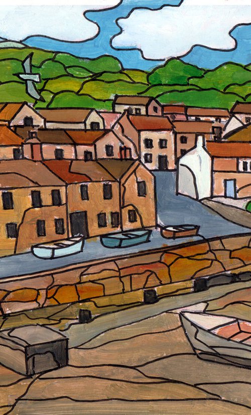 Mousehole, low tide by Tim Treagust