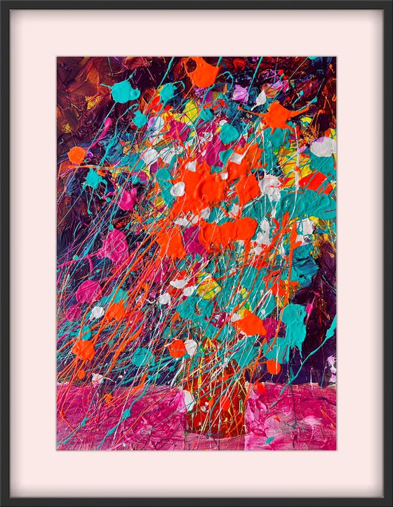 Christmas night Abstract painting