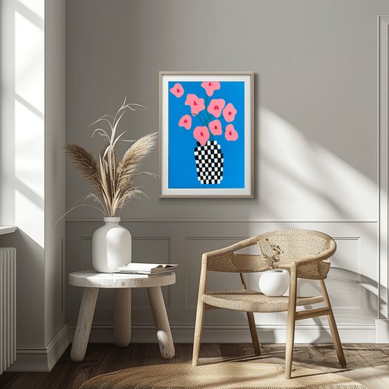 Minimalist Pink Flower
