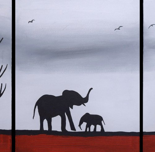 elephant artwork by Stuart Wright