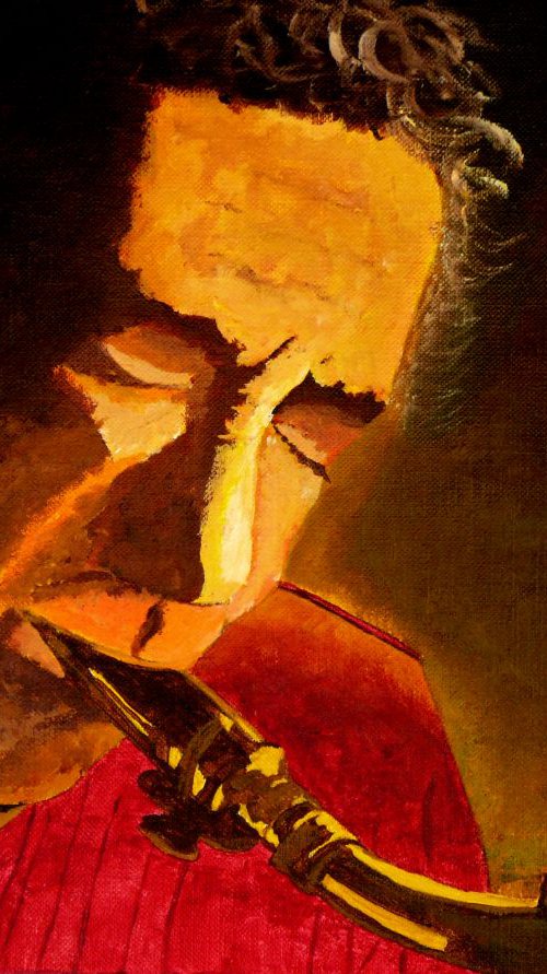 Saxist by Dunphy Fine Art