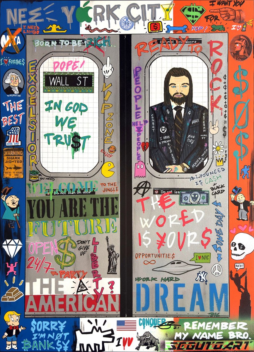Urban And Pop Painting , The American Dream By Segutoart, 20 X 28, Artwork For Sale On Artfinder
