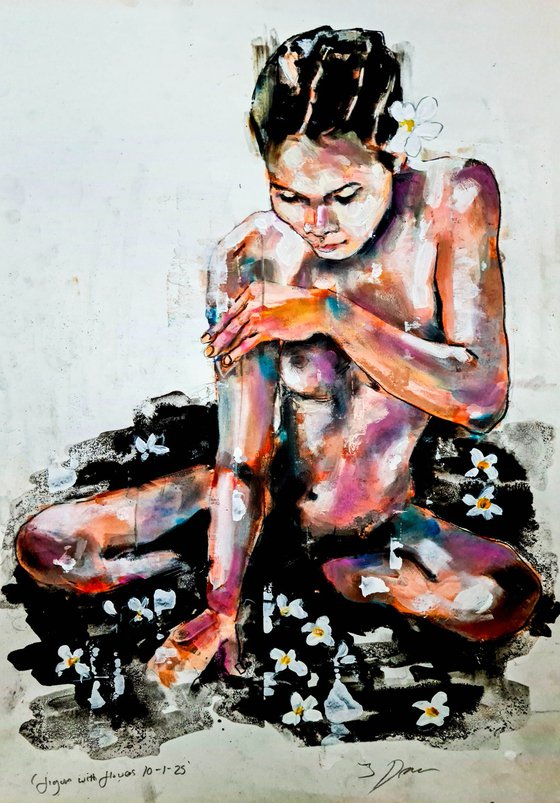 figure with flowers 10-1-25