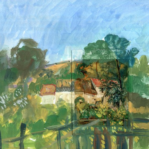Postcard from Cezanne, France by Elizabeth Anne Fox