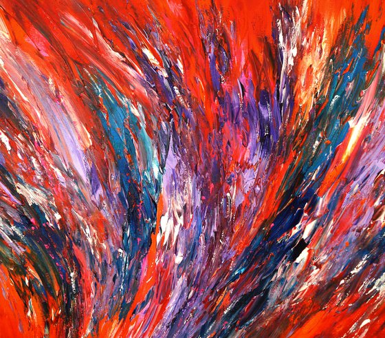 Red Energy Abstraction  XXL 1