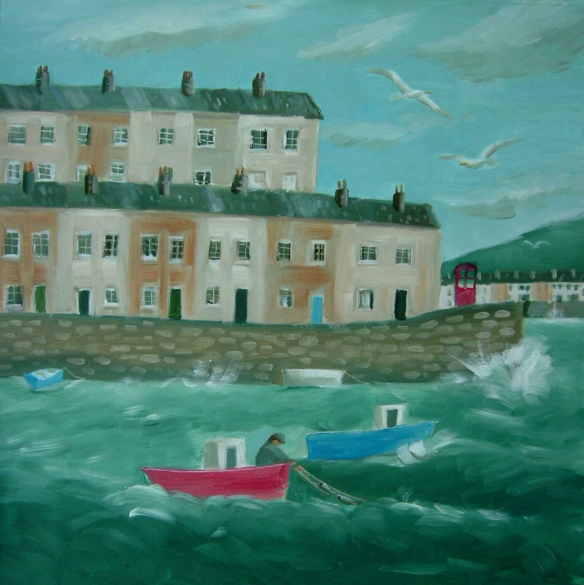 Harbour boats by Mary Stubberfield