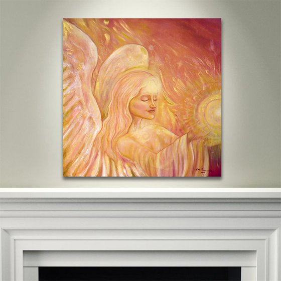 Angel of Light original oil painting