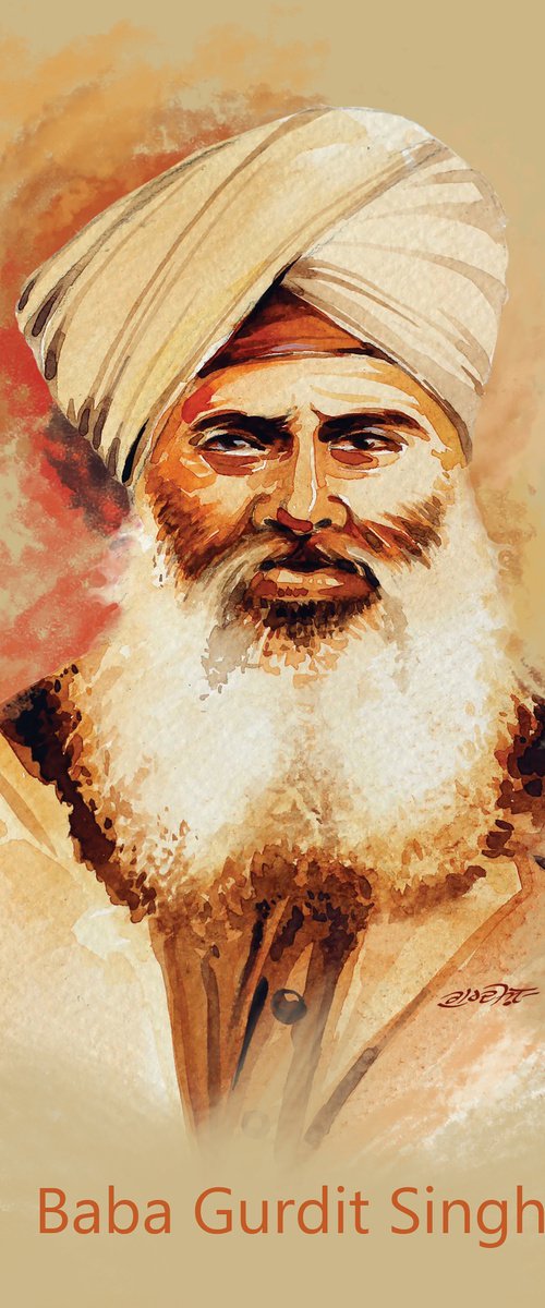 Baba Gurdit Singh by ARTIST GURDISH PANNU