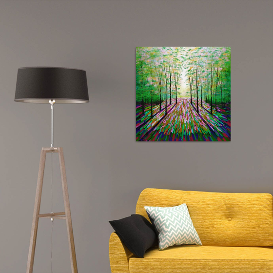 Gold and Magenta Wood