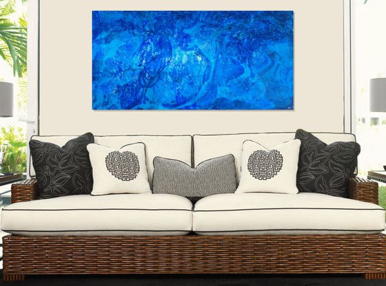 BLUE PLANET (120 x 60cm) (47.2 x 23.6") XL!!