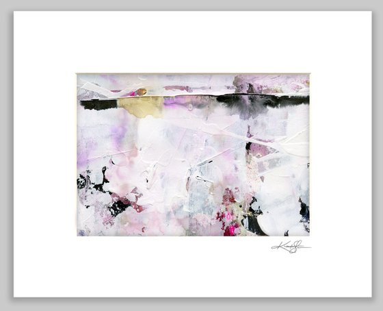 A Serene Life Collection 4 - 3 Abstract Paintings in mats by Kathy Morton Stanion