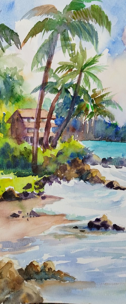 Hawaii. Palms and sand by Ann Krasikova