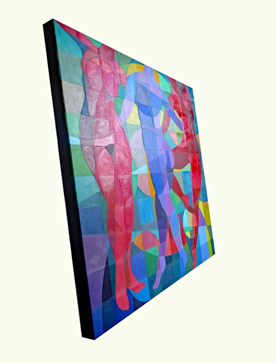 THREE NUDES DANCING