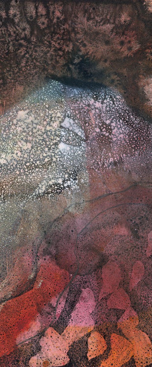 RED ORANGE VOLCANO by Elizabeth Anne Fox