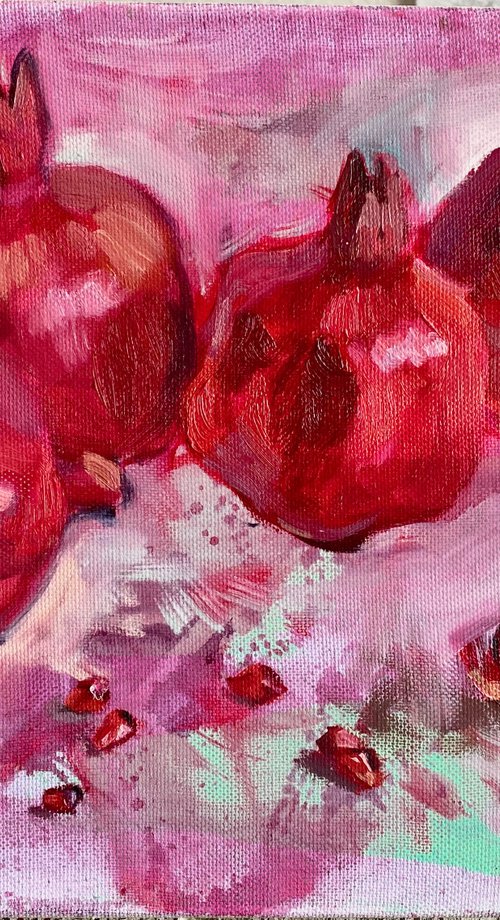Pomegranates by Nataliia Nosyk