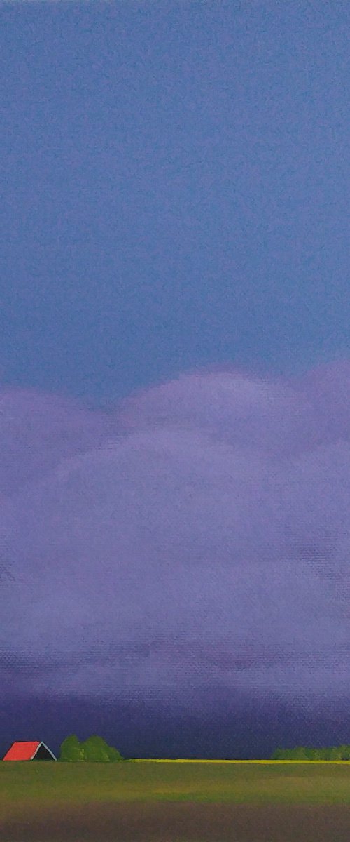 Purple Evening (7) by Nelly van Nieuwenhuijzen