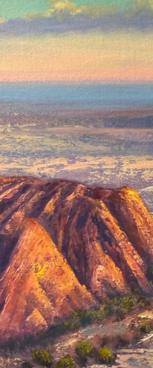 Sunset on Uluru by Christopher Vidal